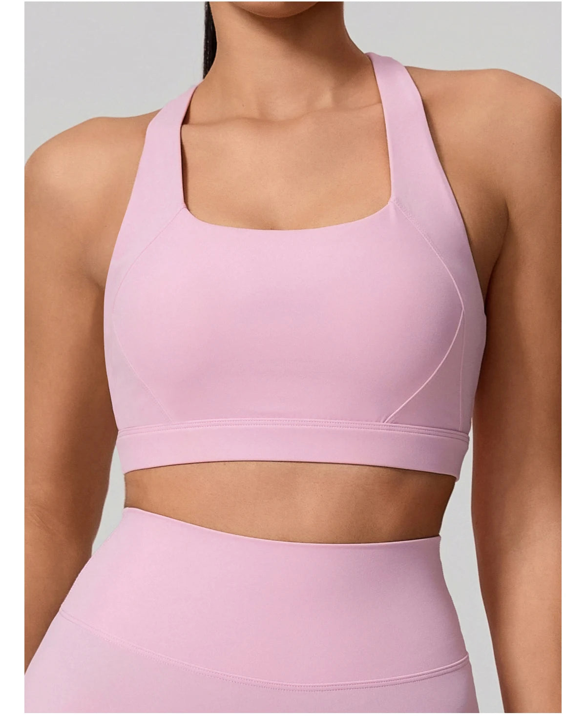 Conjunto Deportivo Mujer de Top y Leggings Sin Costuras