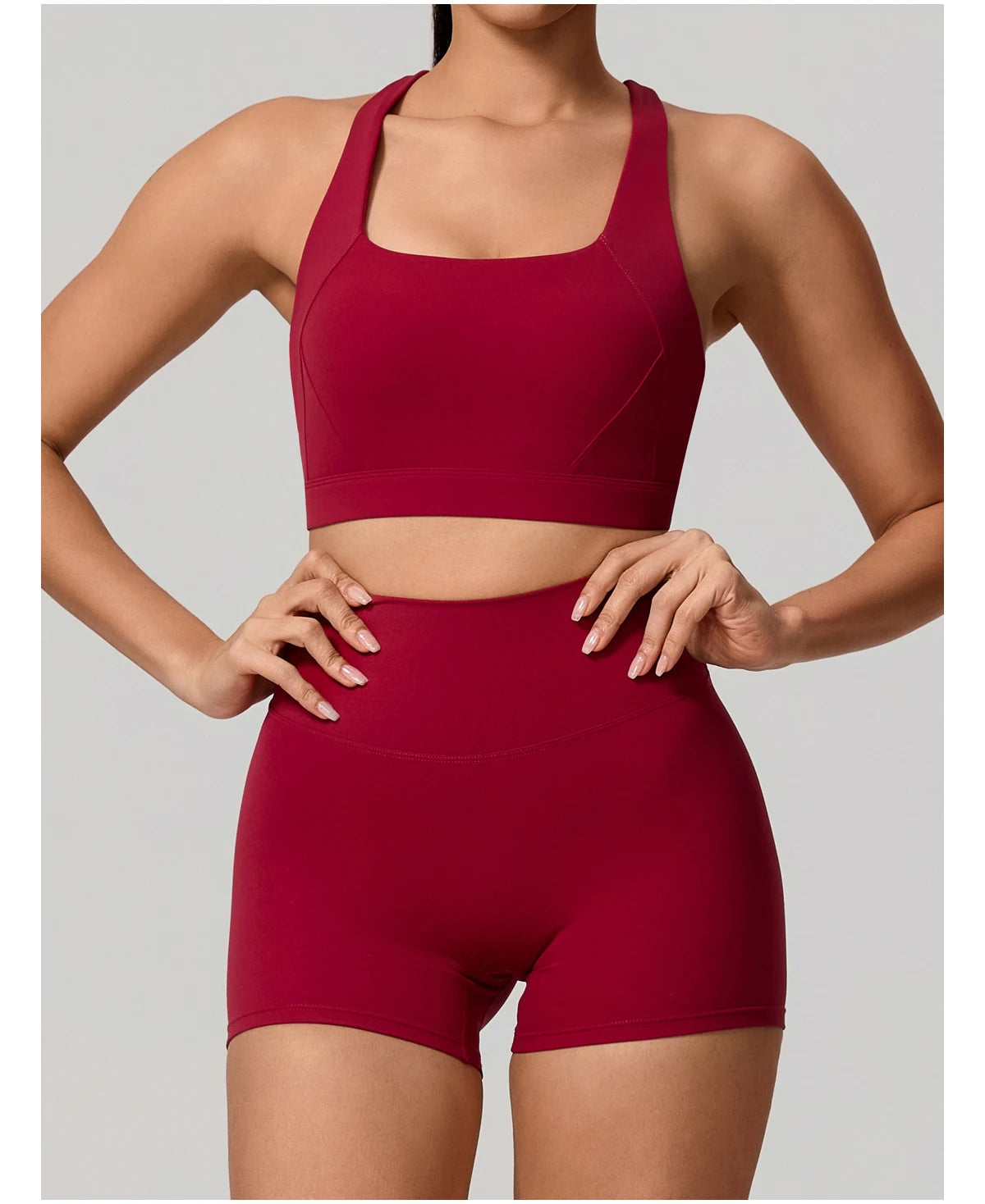 Conjunto Deportivo Mujer de Top y Leggings Sin Costuras
