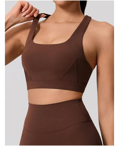 Conjunto Deportivo Mujer de Top y Leggings Sin Costuras