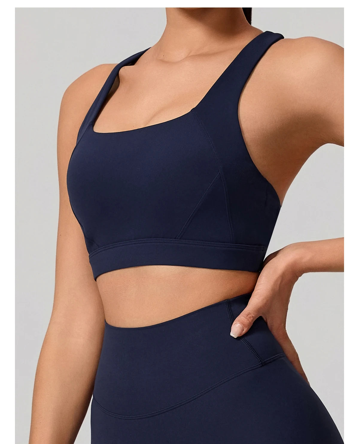 Conjunto Deportivo Mujer de Top y Leggings Sin Costuras