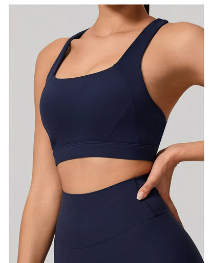 Conjunto Deportivo Mujer de Top y Leggings Sin Costuras