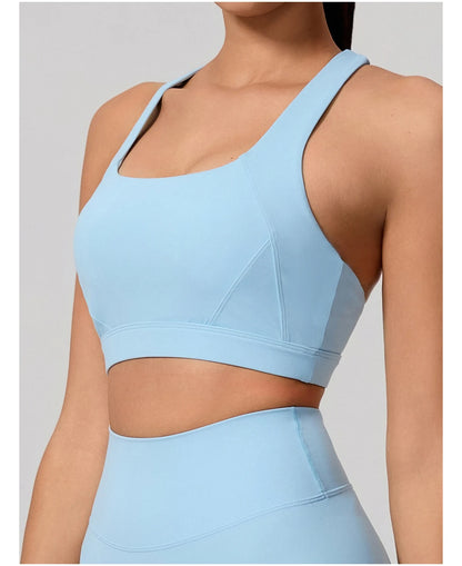 Conjunto Deportivo Mujer de Top y Leggings Sin Costuras