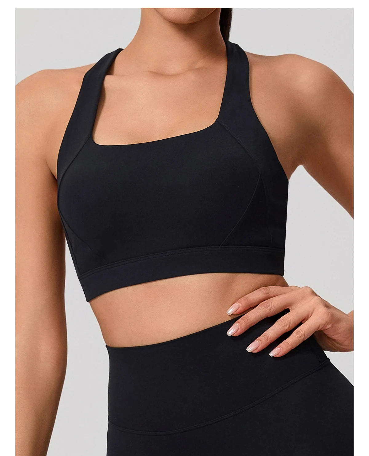 Conjunto Deportivo Mujer de Top y Leggings Sin Costuras