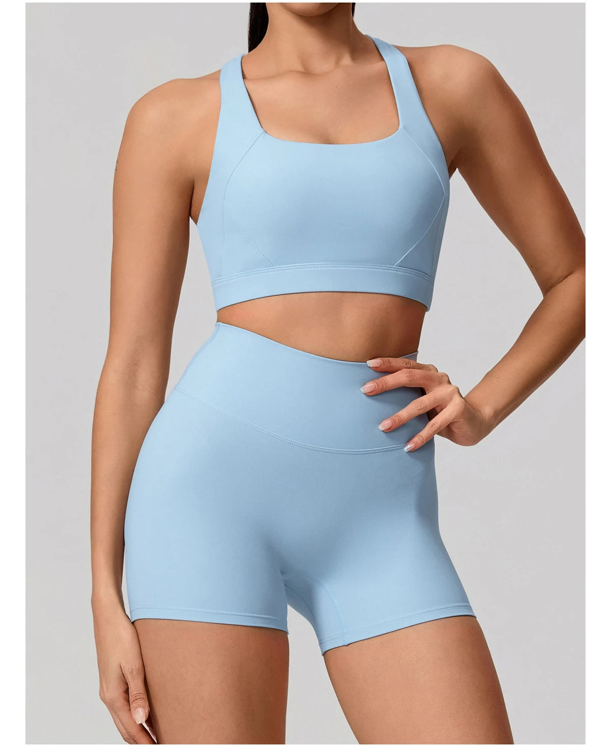 Conjunto Deportivo Mujer de Top y Leggings Sin Costuras