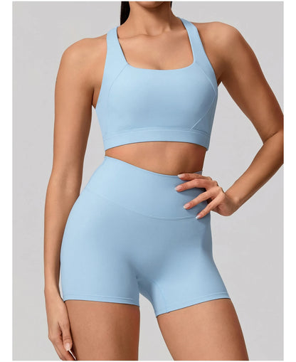 Conjunto Deportivo Mujer de Top y Leggings Sin Costuras