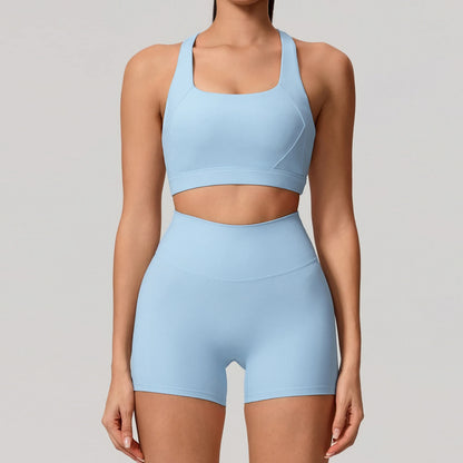 Conjunto Deportivo Mujer de Top y Leggings Sin Costuras