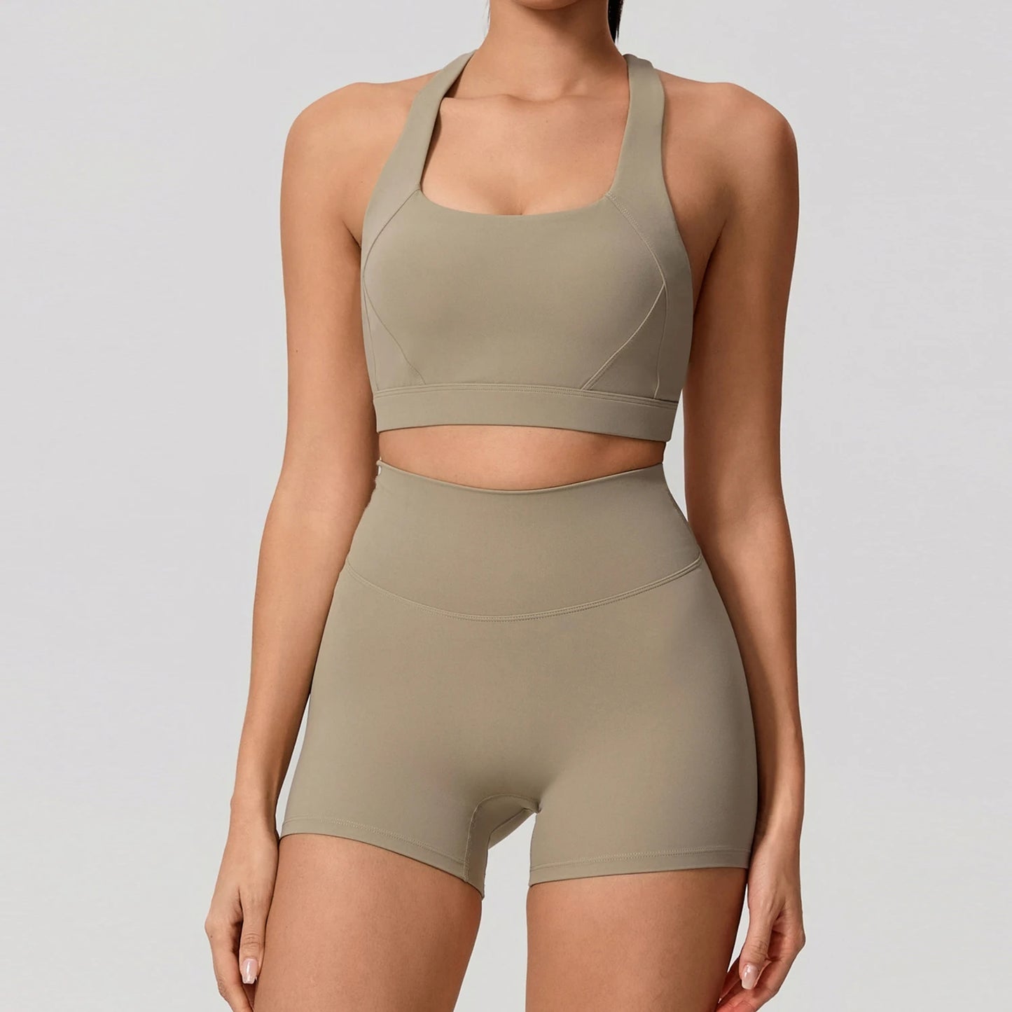 Conjunto Deportivo Mujer de Top y Leggings Sin Costuras