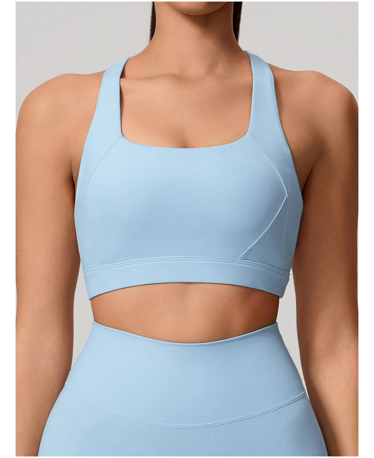 Conjunto Deportivo Mujer de Top y Leggings Sin Costuras