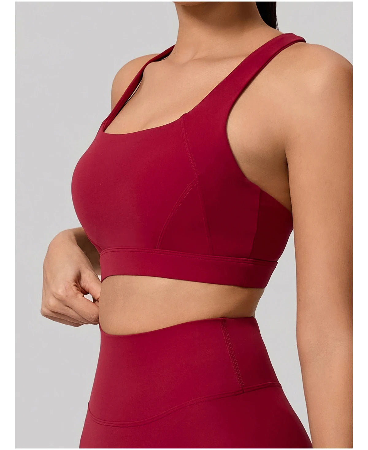 Conjunto Deportivo Mujer de Top y Leggings Sin Costuras