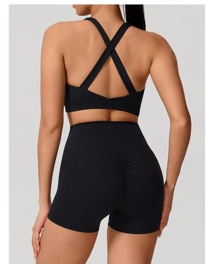 Conjunto Deportivo Mujer de Top y Leggings Sin Costuras