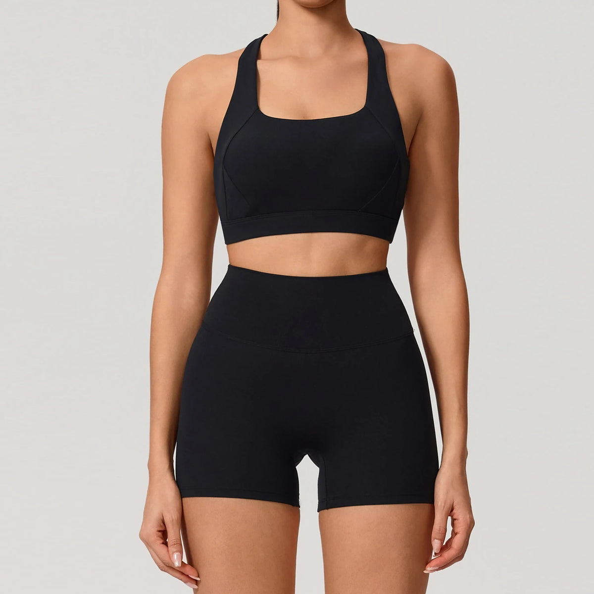 Conjunto Deportivo Mujer de Top y Leggings Sin Costuras
