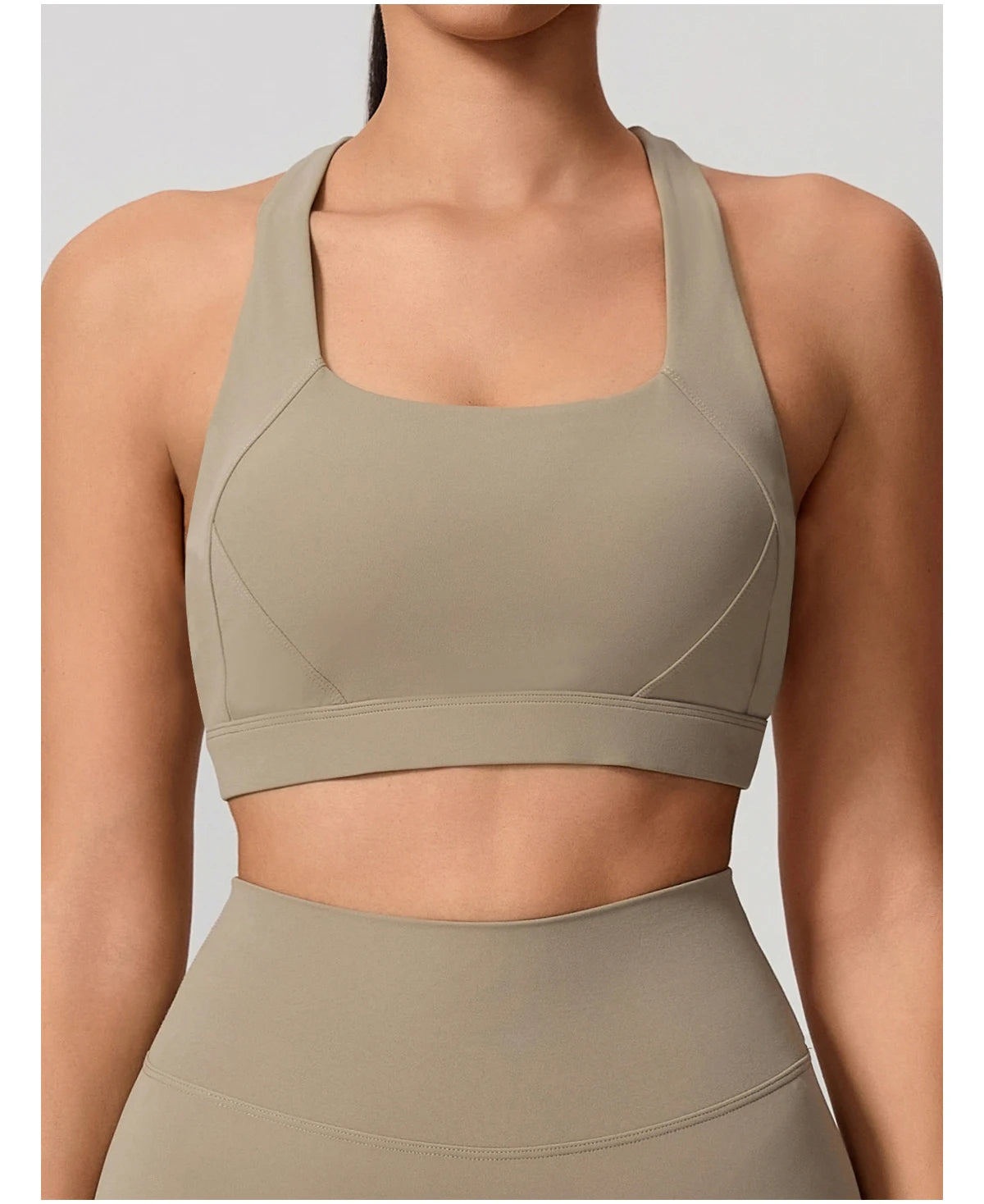Conjunto Deportivo Mujer de Top y Leggings Sin Costuras