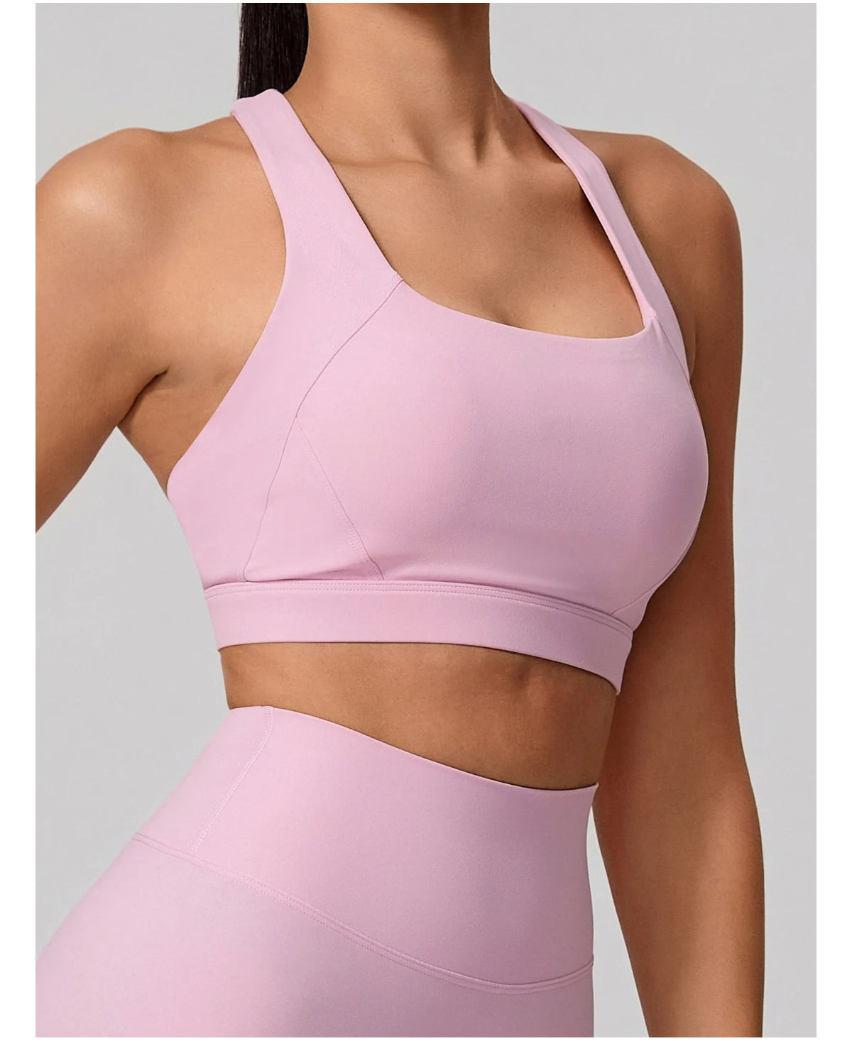 Conjunto Deportivo Mujer de Top y Leggings Sin Costuras