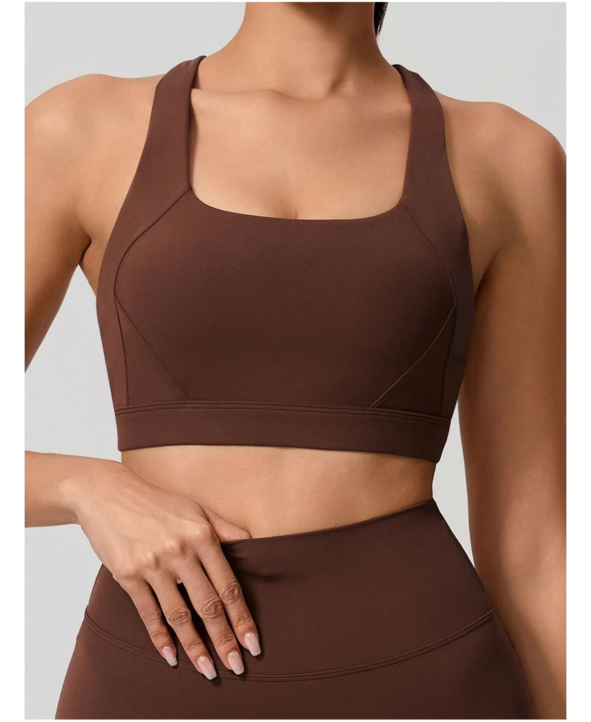 Conjunto Deportivo Mujer de Top y Leggings Sin Costuras