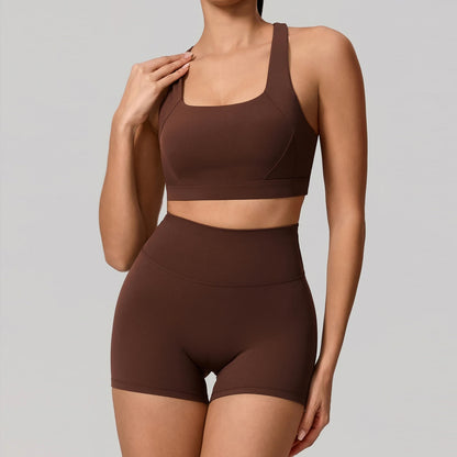 Conjunto Deportivo Mujer de Top y Leggings Sin Costuras