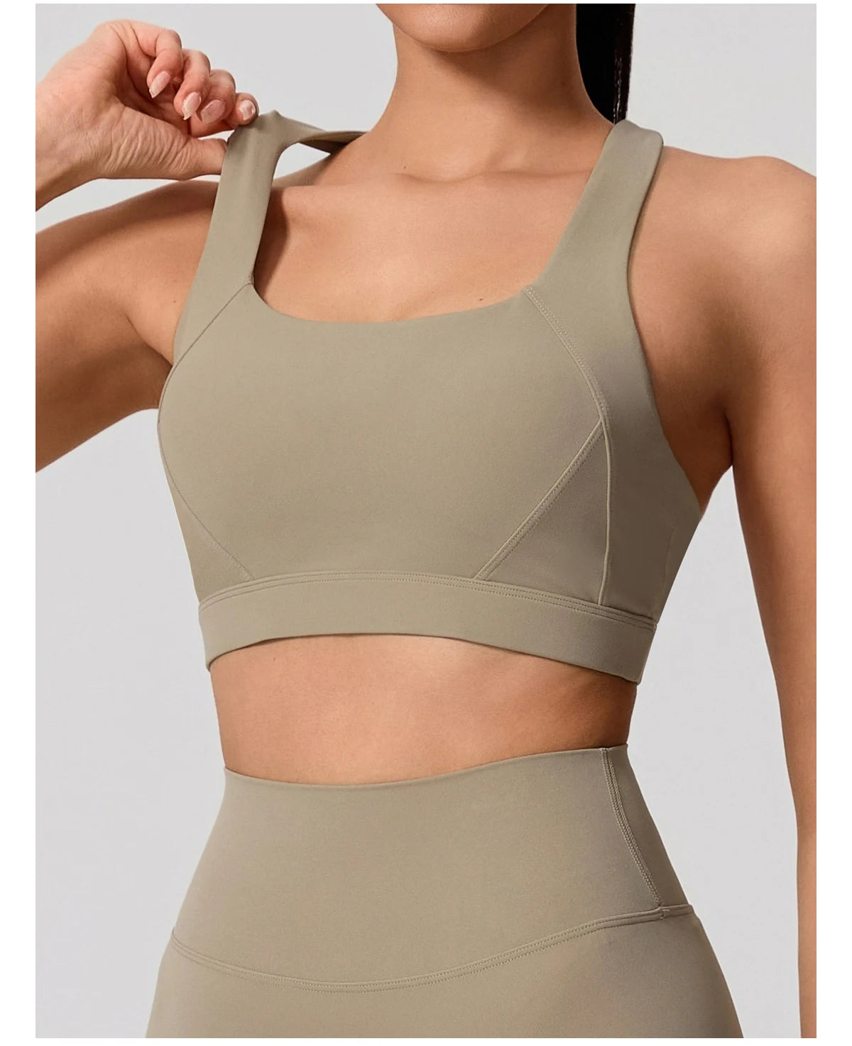 Conjunto Deportivo Mujer de Top y Leggings Sin Costuras